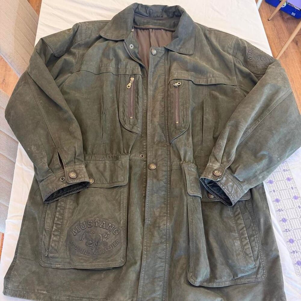 Mustang-jeans Men's Khaki and Green Jacket